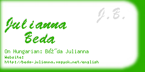 julianna beda business card